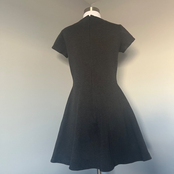 KATE SPADE SATURDAY The Good Times Short Sleeve Dark Gray Casual Cotton Dress - Picture 4 of 12